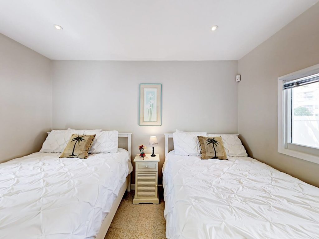 Second Bedroom- has 1 queen bed and 1 full bed and upscale bath.
